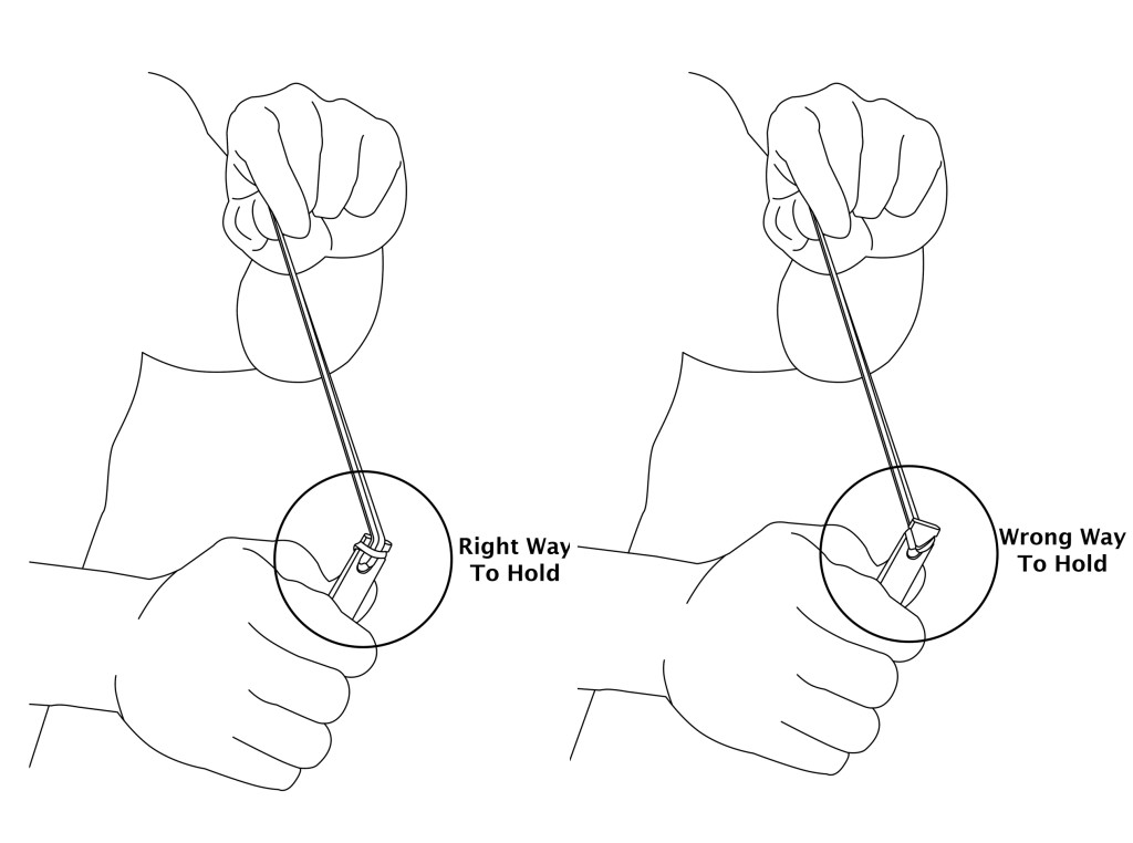 How To Hold The SlingSwatter-Handle